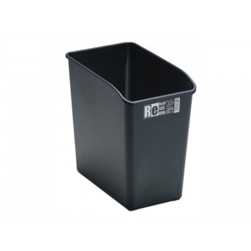 Square Trash Can Black