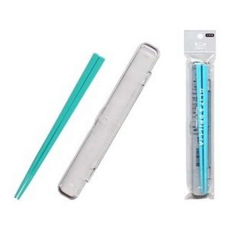 Chopsticks with case blue