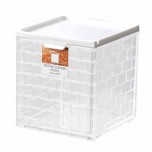 Stylish Clear Square box White 430ml