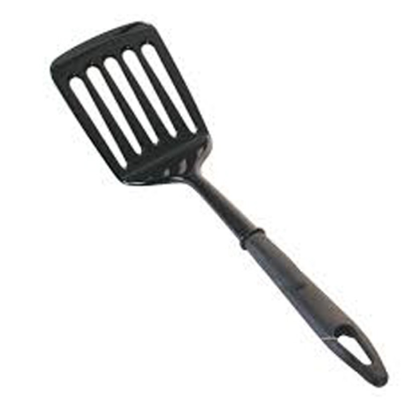 Slotted flip shovel