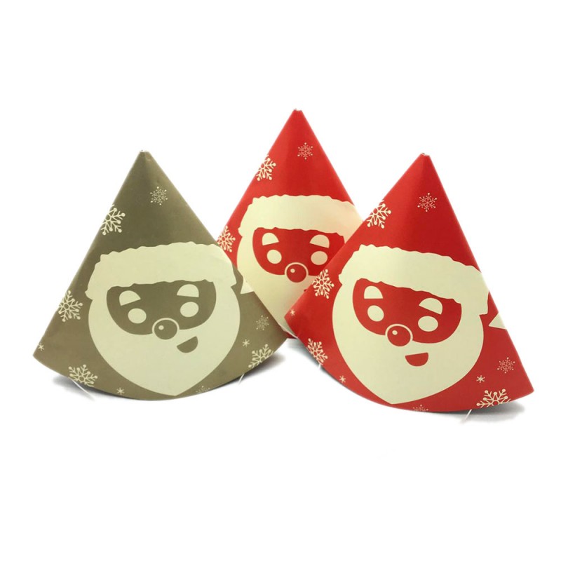 Christmas Santa Paper Hat 3pcs